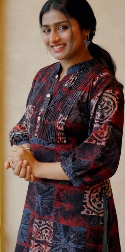 Ajrakh Cotton Kurti 5029