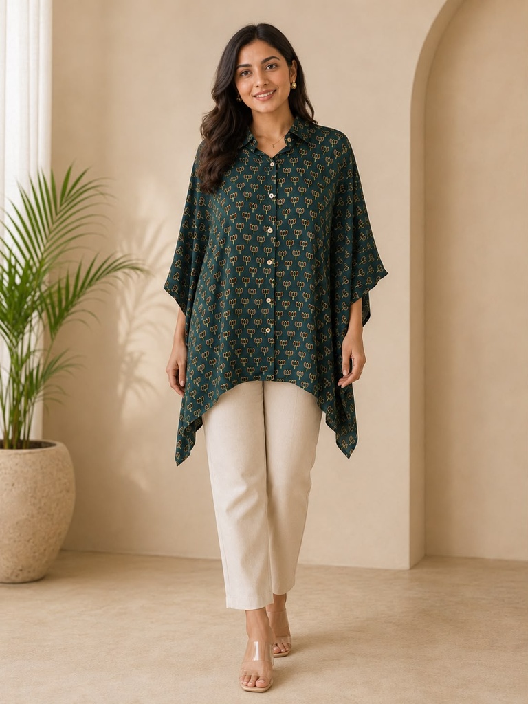 Ajrakh Modal Shirt Kaftans 5015
