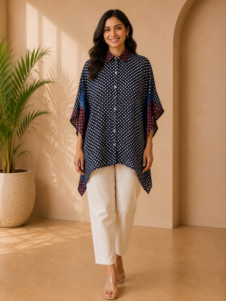 Ajrakh Modal Shirt Kaftans 5015