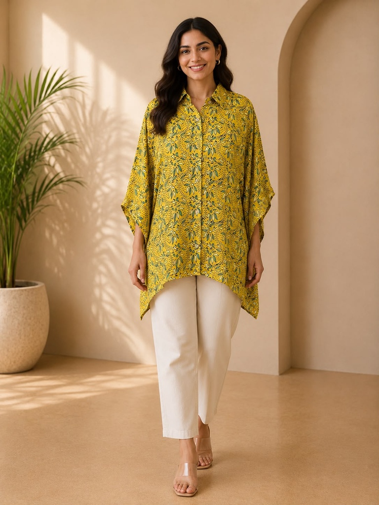 Ajrakh Modal Shirt Kaftans 5015