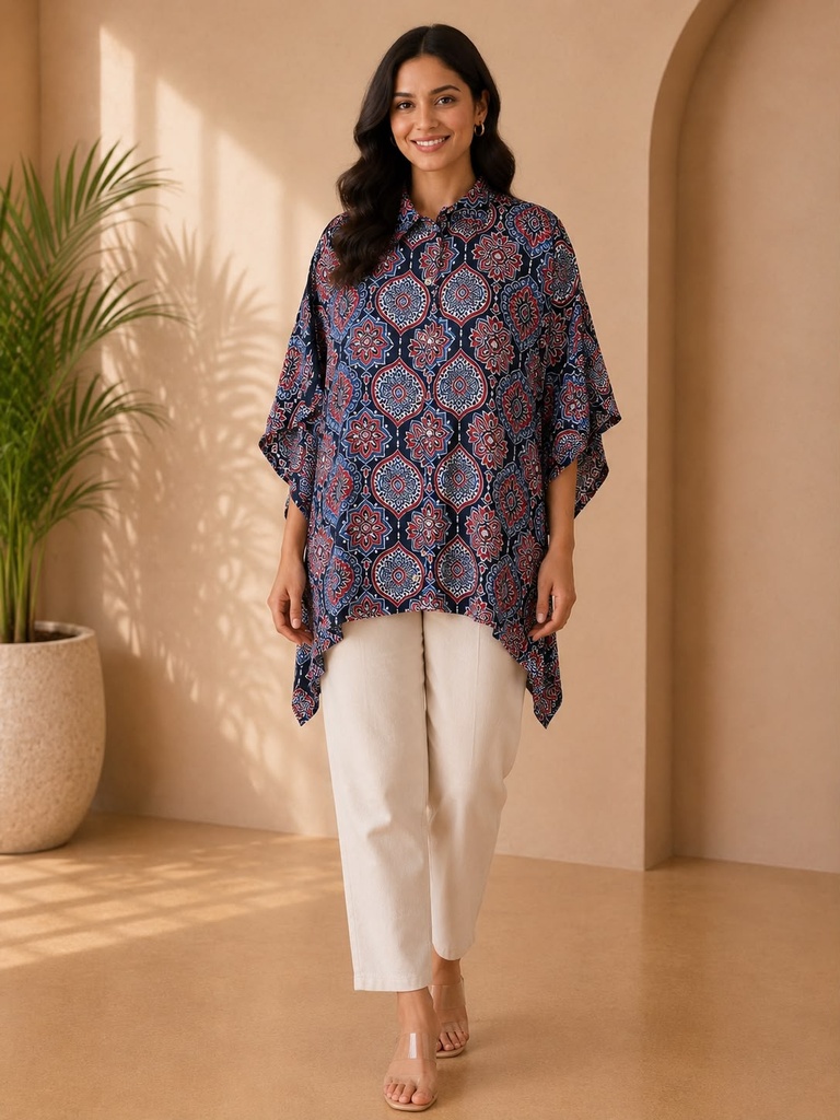 Ajrakh Modal Shirt Kaftans 5015