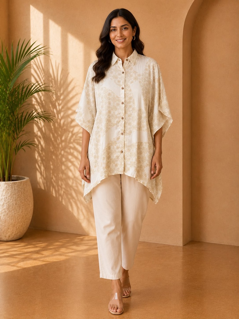 Ajrakh Modal Shirt Kaftans 5015