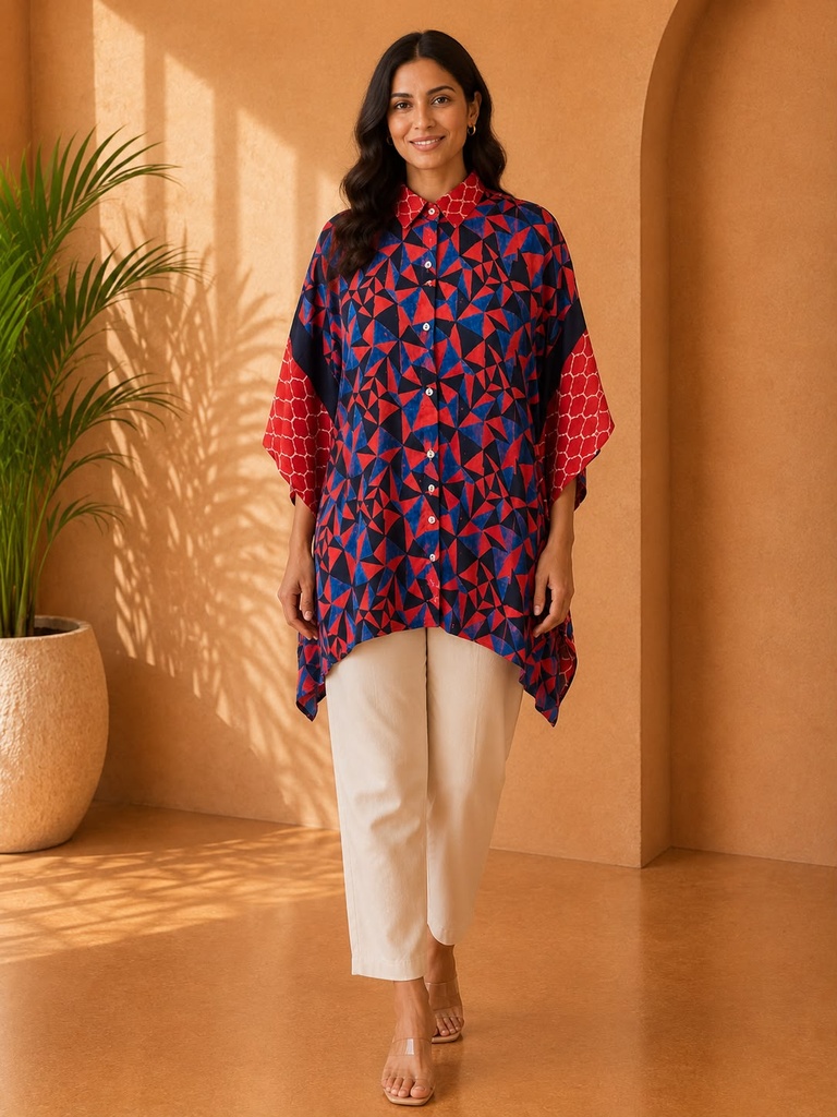 Ajrakh Modal Shirt Kaftans 5015