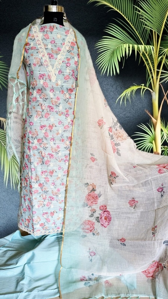 Soft Chanderi Suit Sets 5025