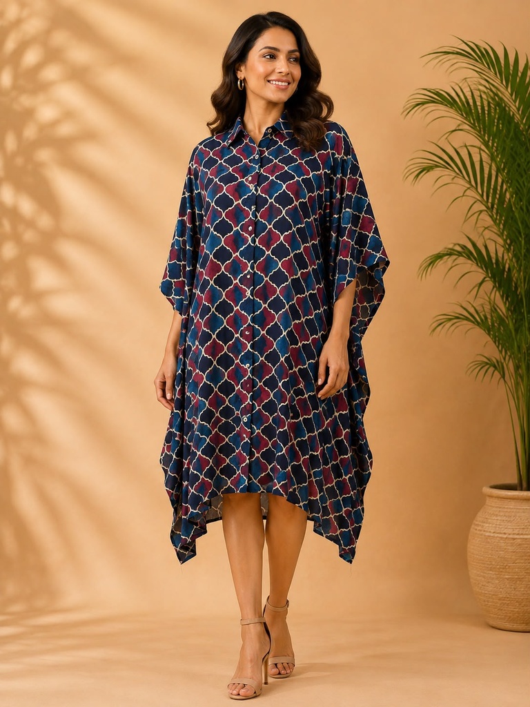Ajrakh Modal Shirt Kaftans 5015