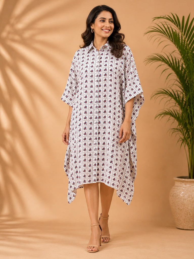 Ajrakh Modal Shirt Kaftans 5015