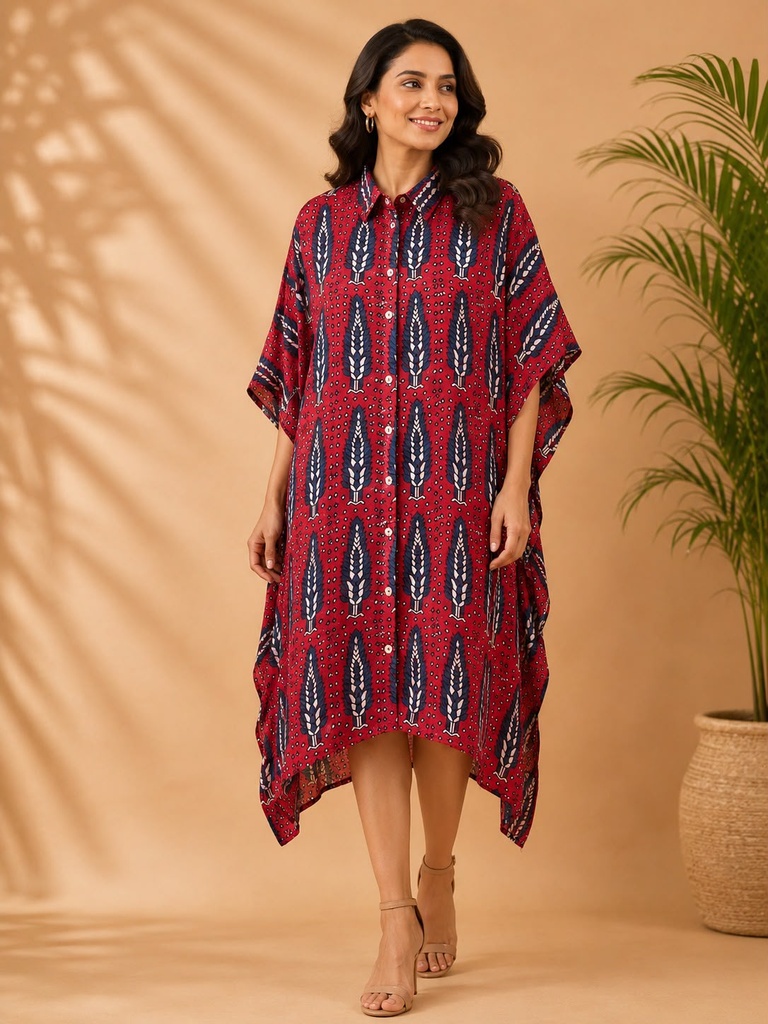 Ajrakh Modal Shirt Kaftans 5015