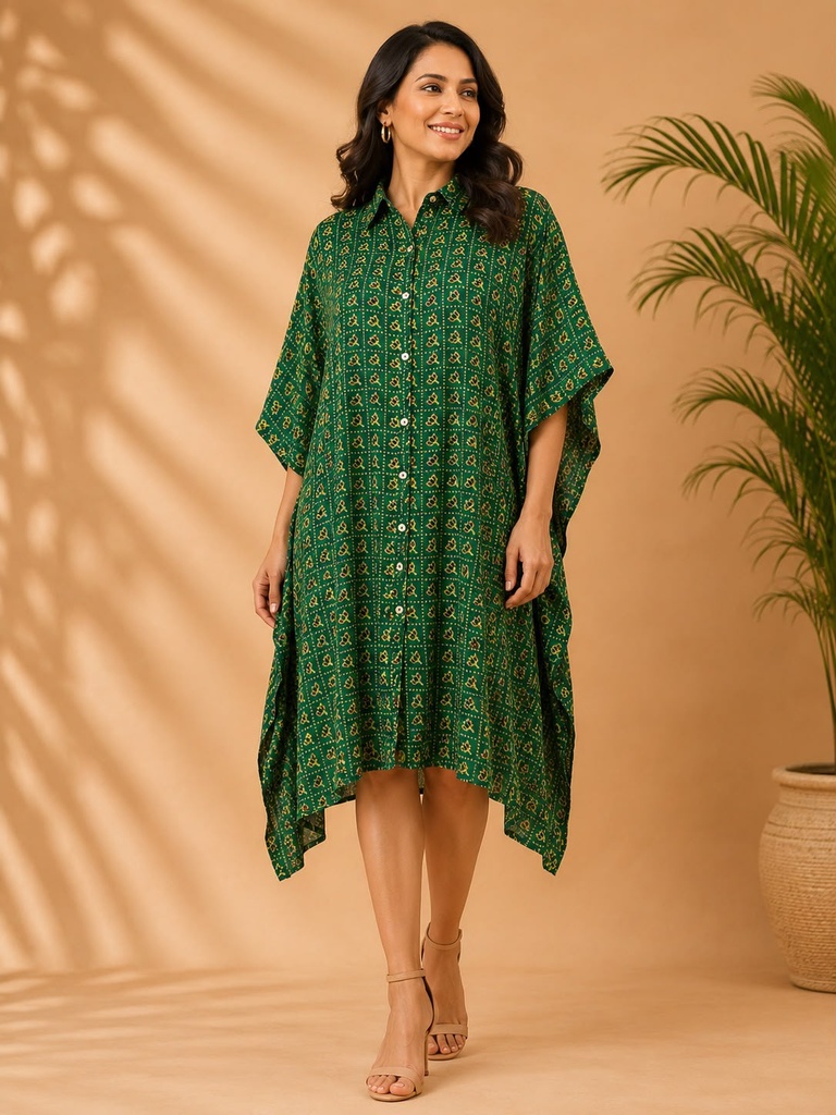 Ajrakh Modal Shirt Kaftans 5015