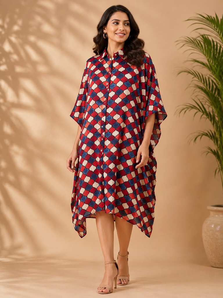 Ajrakh Modal Shirt Kaftans 5015