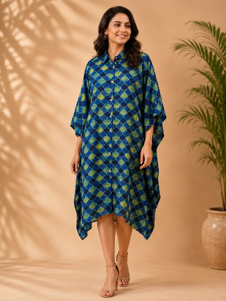 Ajrakh Modal Shirt Kaftans 5015