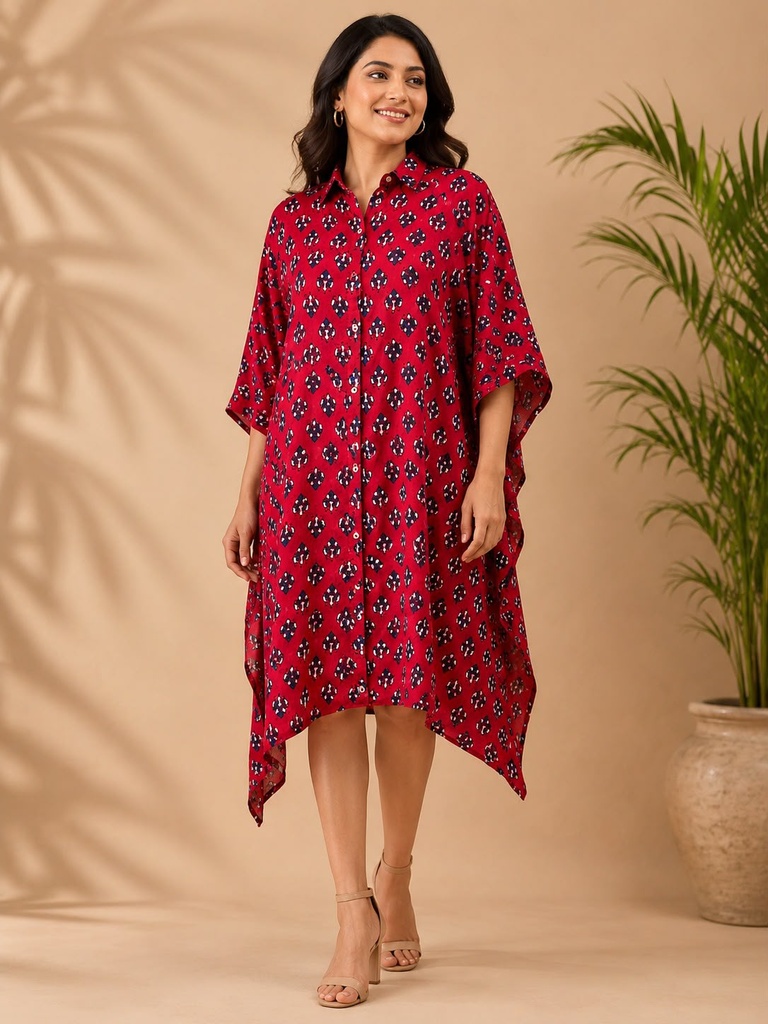 Ajrakh Modal Shirt Kaftans 5015