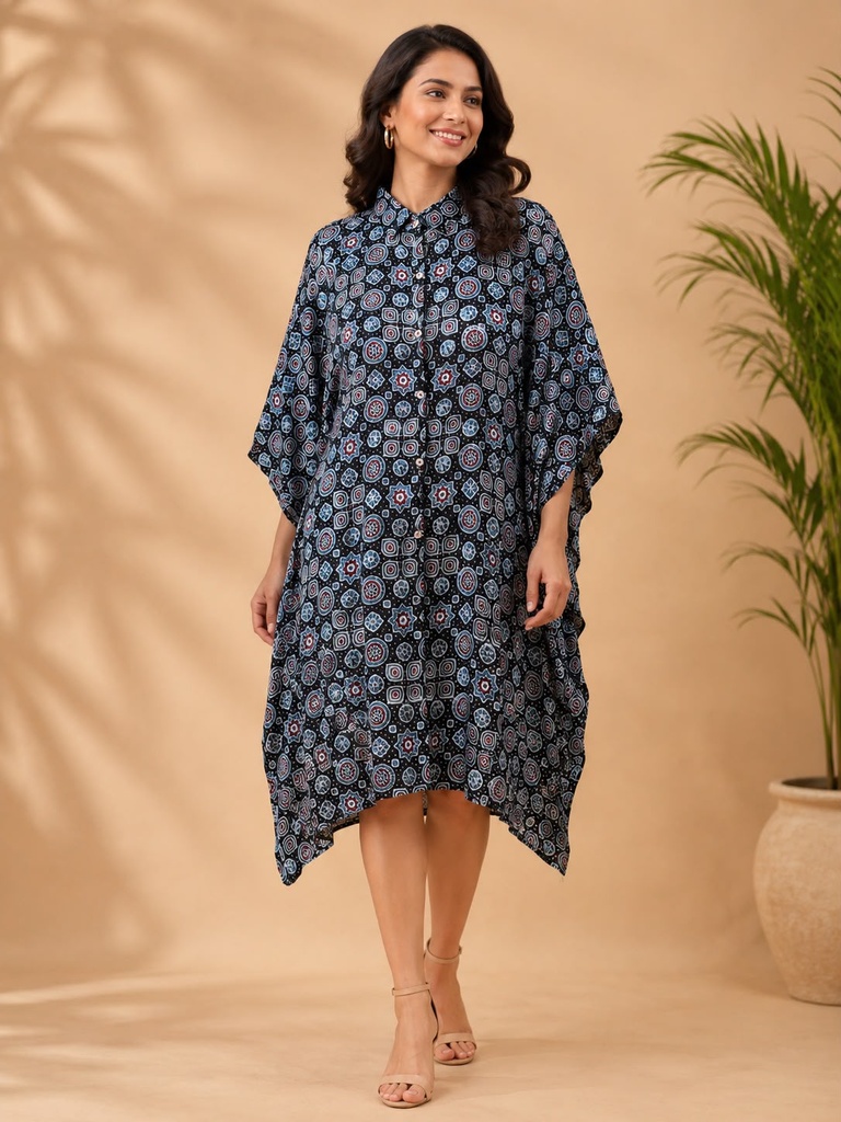 Ajrakh Modal Shirt Kaftans 5015