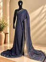 Ajrakh Chanderi Silk Sarees 5028