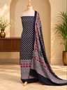  Ajrakh Modal Top and Dupatta Sets 5012