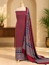  Ajrakh Modal Top and Dupatta Sets 5012