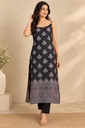 Ajrakh Mashru Silk Kurtis 5016