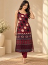 Ajrakh Mashru Silk Kurtis 5016