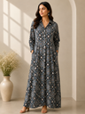 Ajrakh Modal Kaftan Style Dress 4803