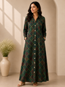Ajrakh Modal Kaftan Style Dress 4803