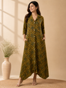 Ajrakh Modal Kaftan Style Dress 4803