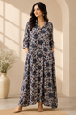 Ajrakh Modal Kaftan Style Dress 4803