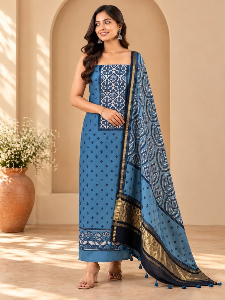 Chanderi Silk Top and Dupatta sets 5025