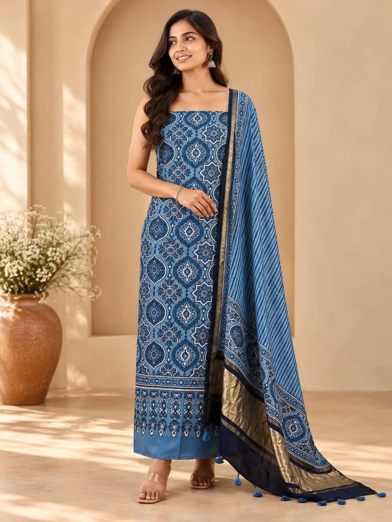 Chanderi Silk Top and Dupatta sets 5025