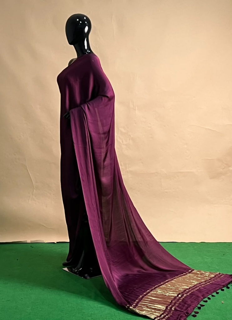Premium Plain Modal Sarees 5020