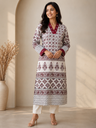 Ajrakh Mashru Silk Kurti 5053