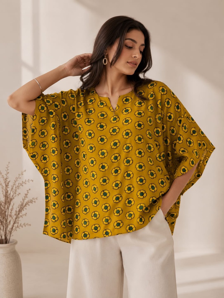Ajrakh Modal Oversize Kurti 5015