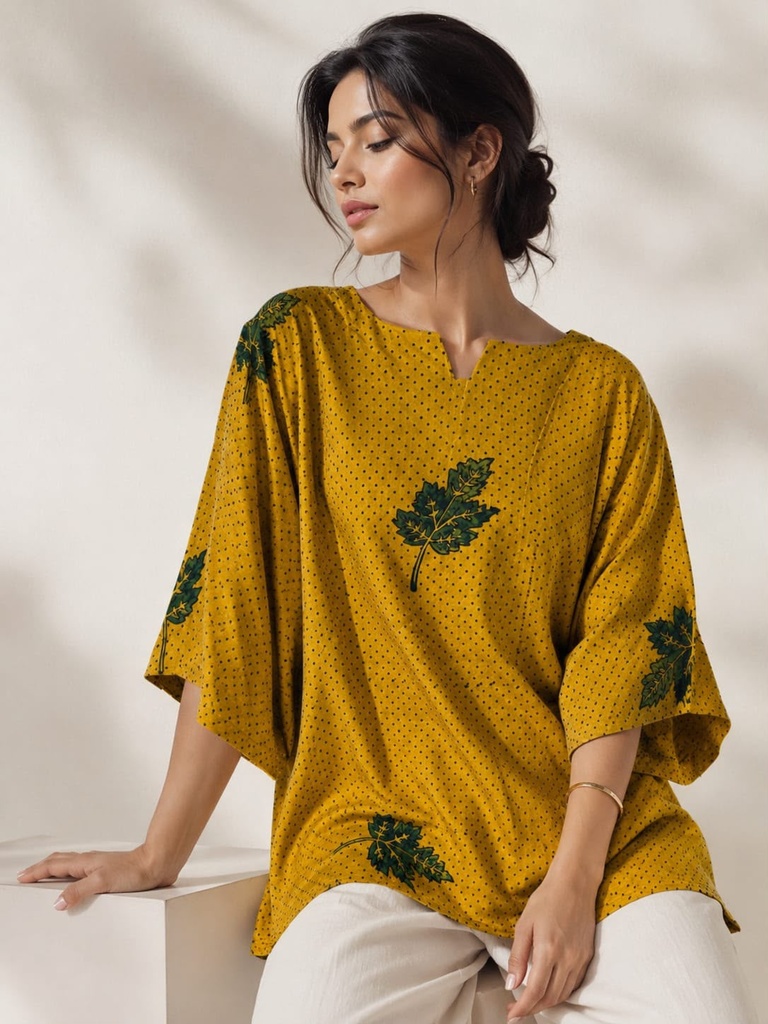 Ajrakh Modal Oversize Kurti 5015