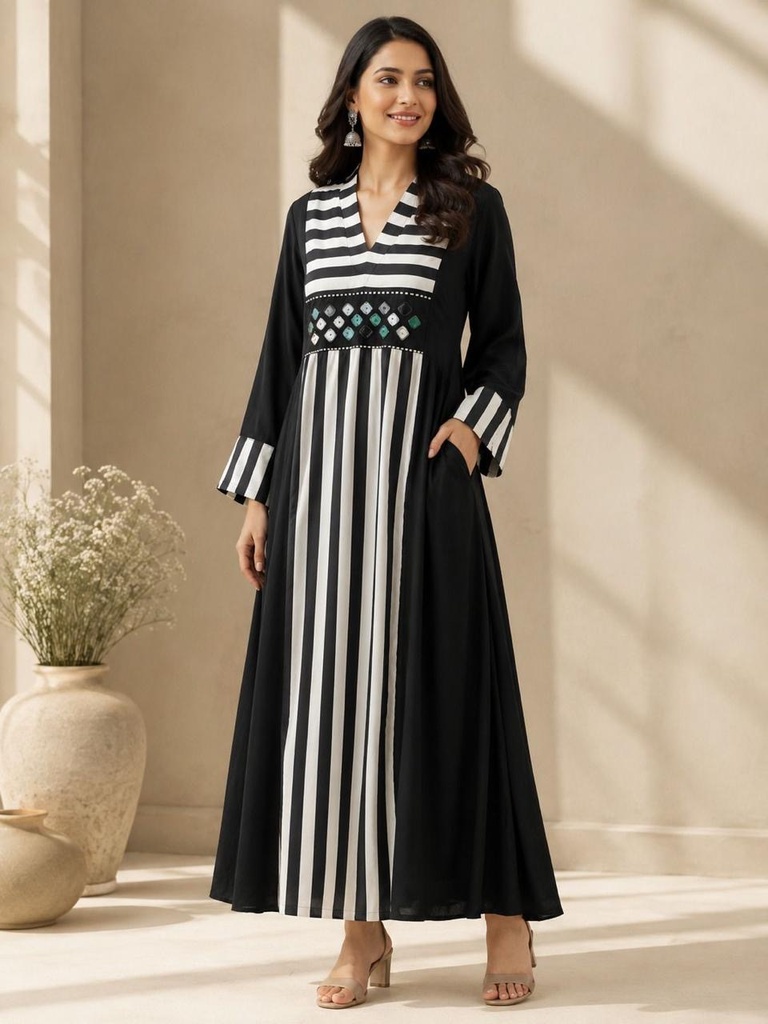 Premium Modal Silk Aline Kurti 5053