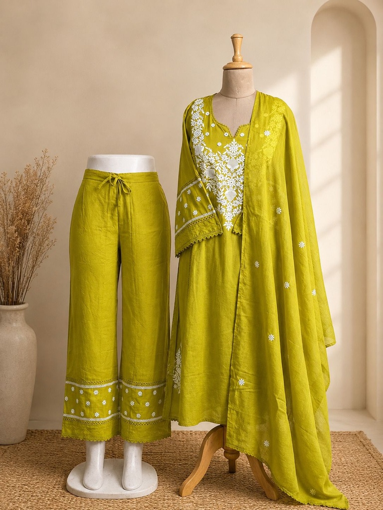 Premium embroidered Kurti Sets 5043