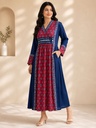 Ajrakh Modal Silk Aline Kurti 5053
