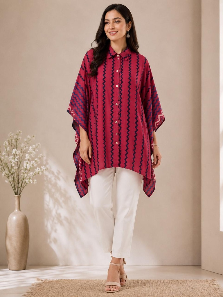 Ajrakh Modal Shirt Kaftans 5015