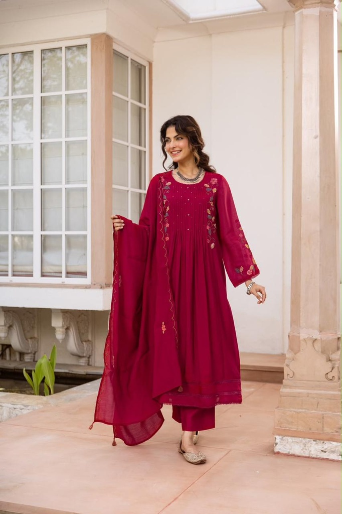 Mul Chanderi kurti sets 4609