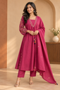 Premium Embroidered Cotton kurti sets 5043