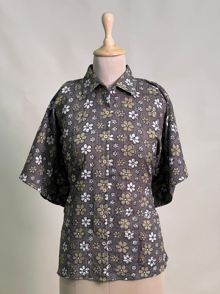 Ajrakh Cotton Shirt Kaftan 4802
