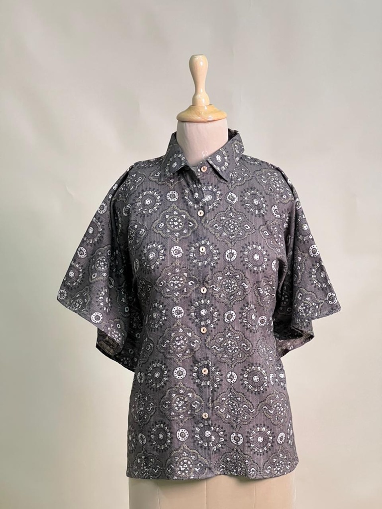 Ajrakh Cotton Shirt Kaftan 4802