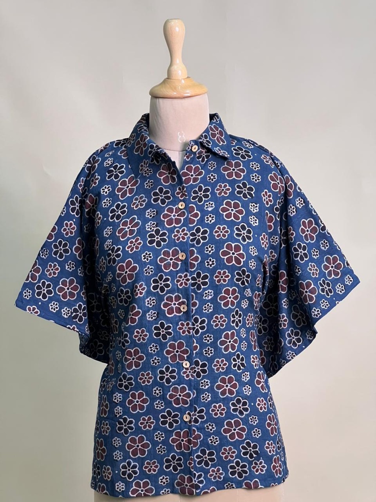 Ajrakh Cotton Shirt Kaftan 4802