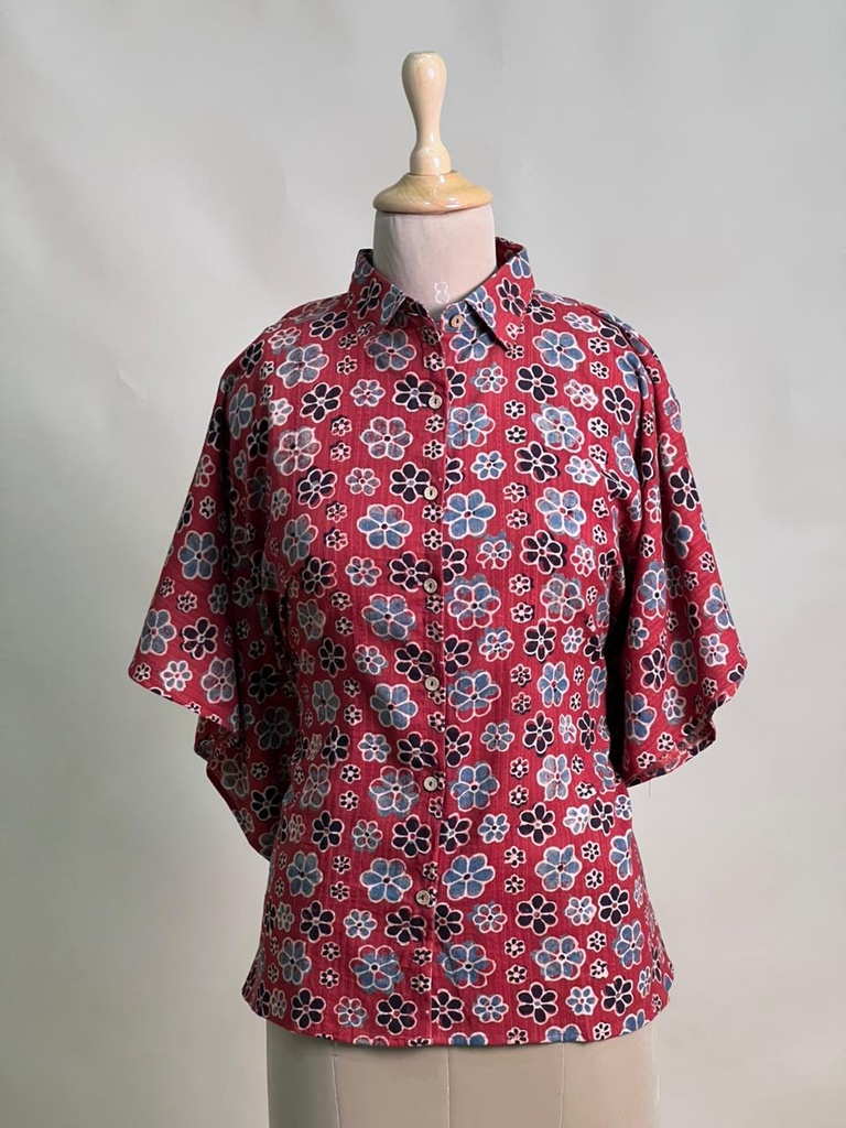 Ajrakh Cotton Shirt Kaftan 4802