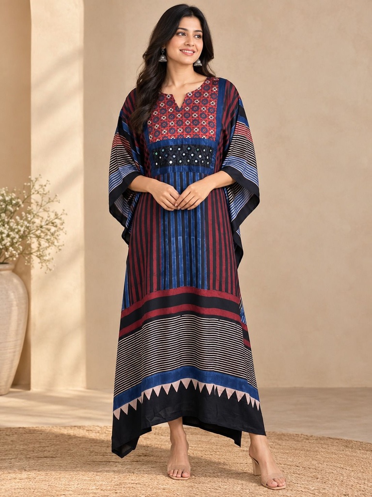 Box pattern modal kaftans 4803