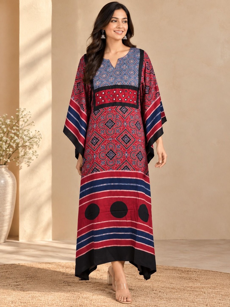 Box pattern modal kaftans 4803