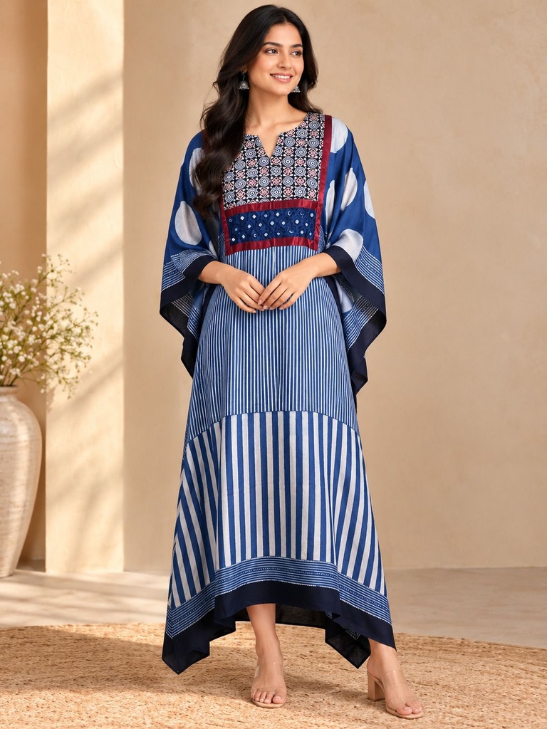 Box pattern modal kaftans 4803