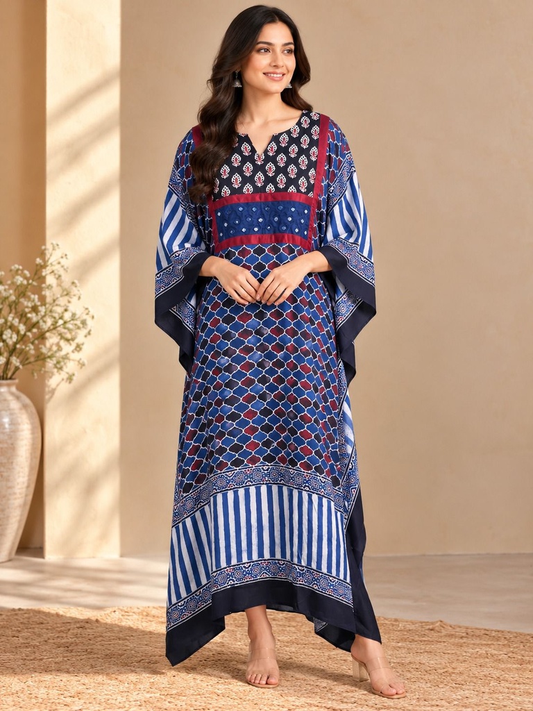Box pattern modal kaftans 4803