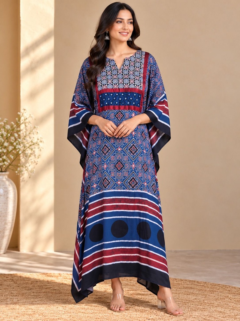 Box pattern modal kaftans 4803