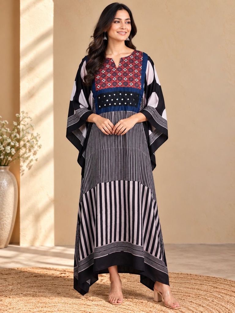 Box pattern modal kaftans 4803