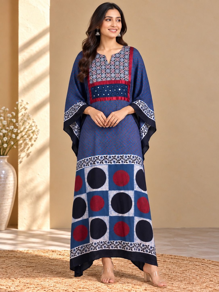 Box pattern modal kaftans 4803