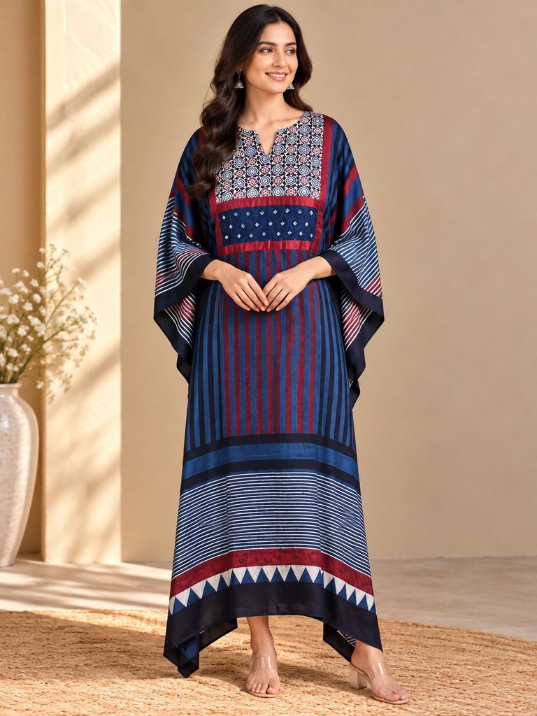 Box pattern modal kaftans 4803