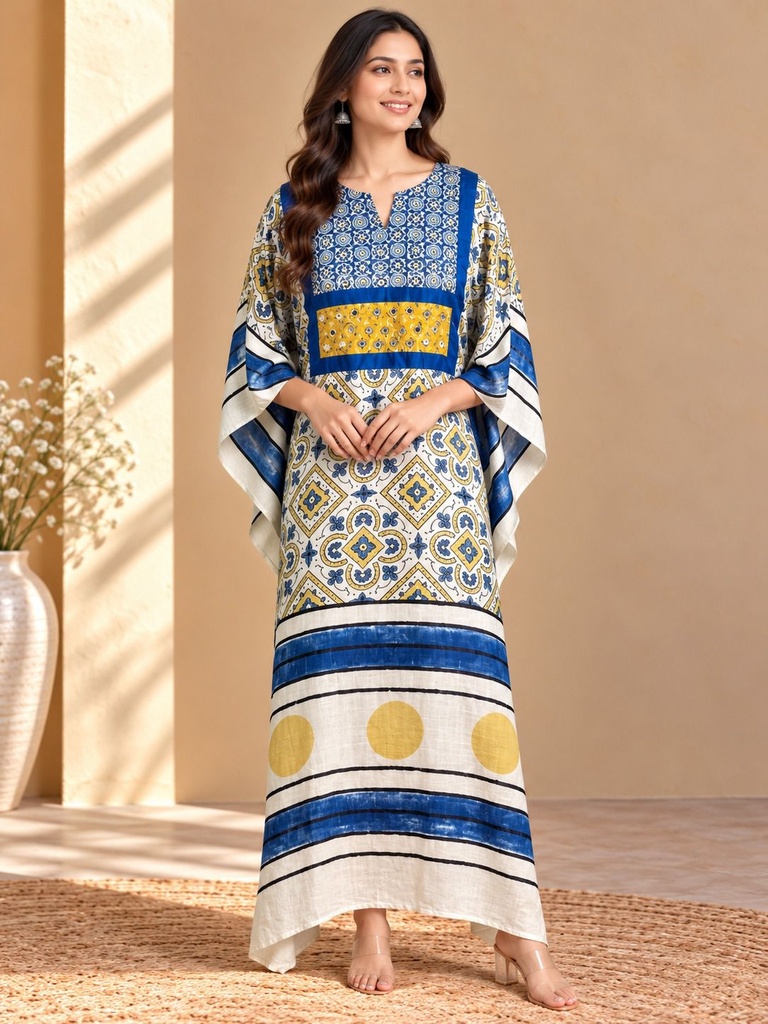 Box pattern modal kaftans 4803